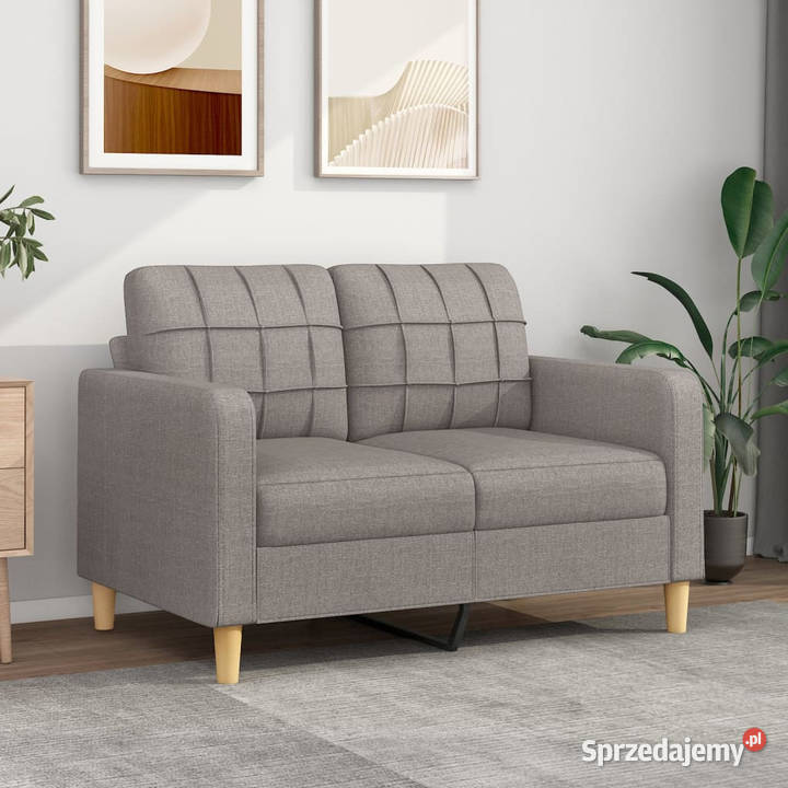 Sofa 2osobowa kolor taupe 120 tapicerowana Warszawa sprzedam