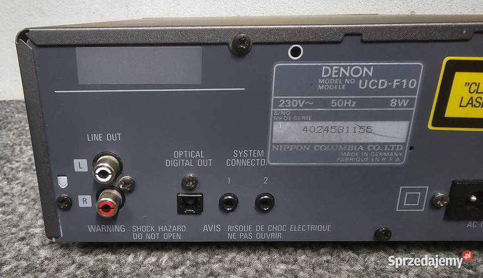 Denon UCDF10 Compact Disc Player Kraków