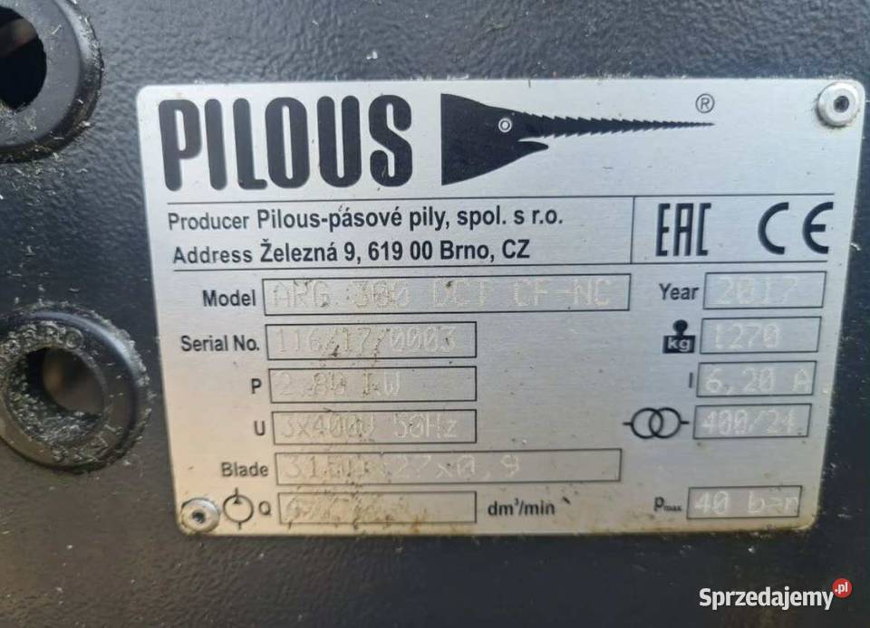 Automat Pilous Arg 300 DCT CF NC 2017 Super Stan Bratoszewice