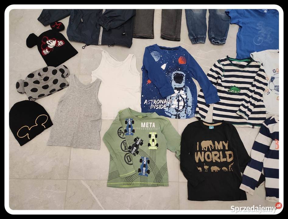 Zestaw ubrań chłopięcych około 110 i 116 Komplety i zestawy Płock sprzedam