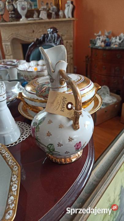 Amfora Porcelanowy wazon Z różą Syg V 253 pomorskie Gdańsk