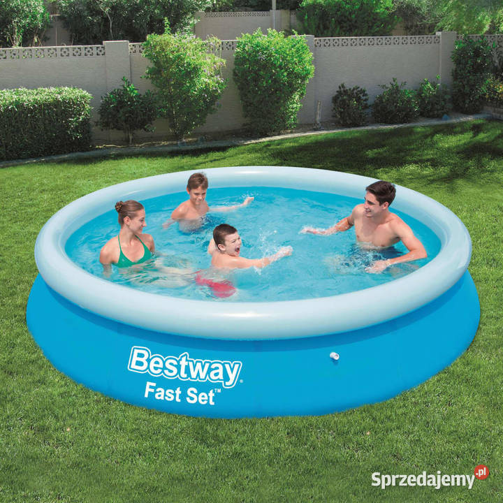 Bestway Dmuchany basen Fast Set okrągły 366 x 76 Warszawa