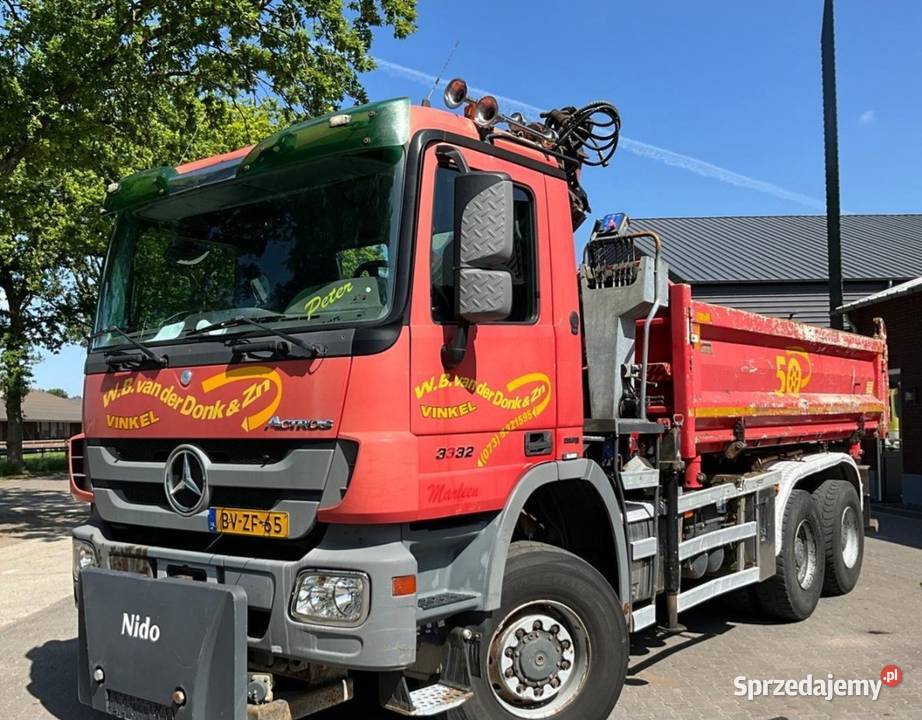 Wywrotka 6x6 bordmatic z dzwigiem Mercedes 12400cm3 Wywrotki