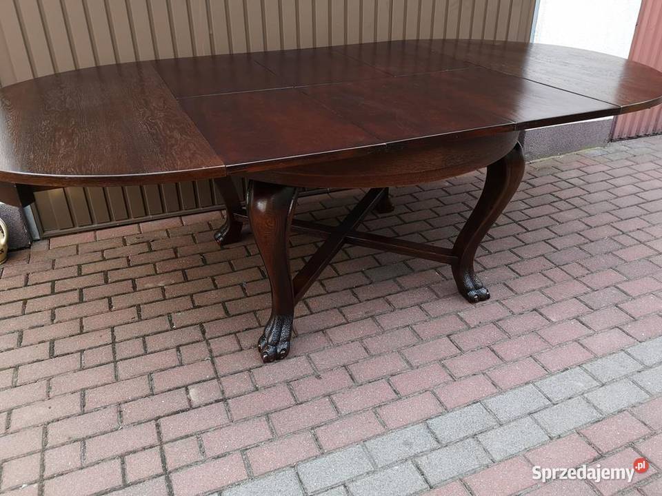 Stół Dębowy 130 Zgrabny Masywny Antyk Stary Swarzędz