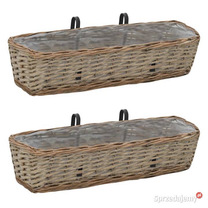 Donice balkonowe 2 wiklina z wyściółką z PE 60 Warszawa