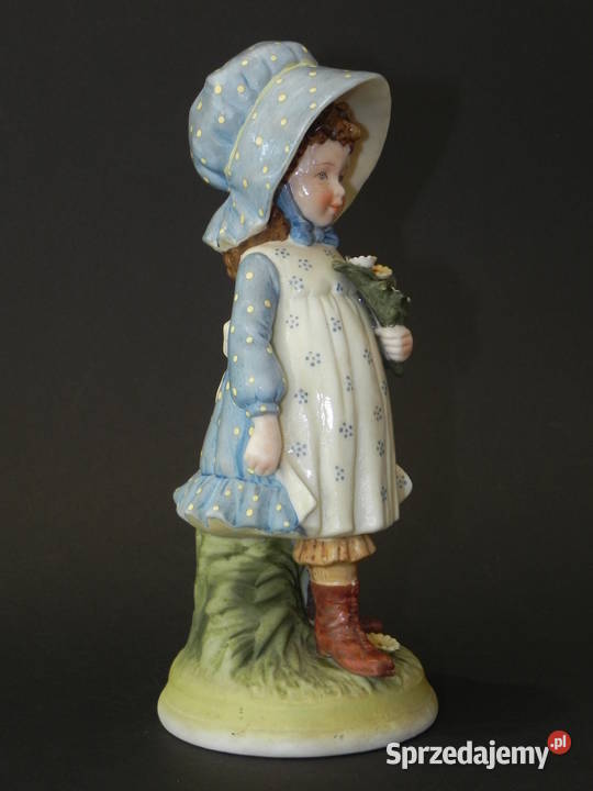 Porcelanowa figurka Holly Hobbie lata70te wielkopolskie Środa Wielkopolska