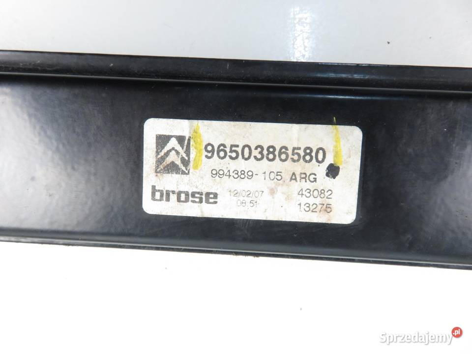 PODNOŚNIK SZYBY LEWY TYLNY CITROEN C6 9661050280