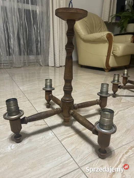 Żyrandole i kinkiety drewniane Duczki