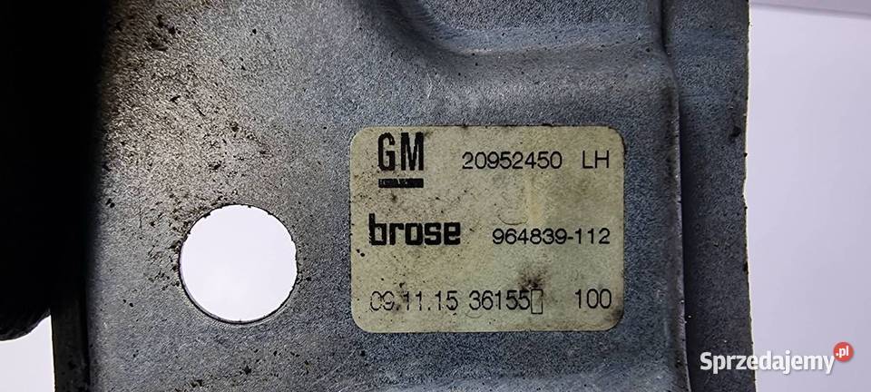 PODNOŚNIK SZYBY LT OPEL INSIGNIA A LIFT 20952450