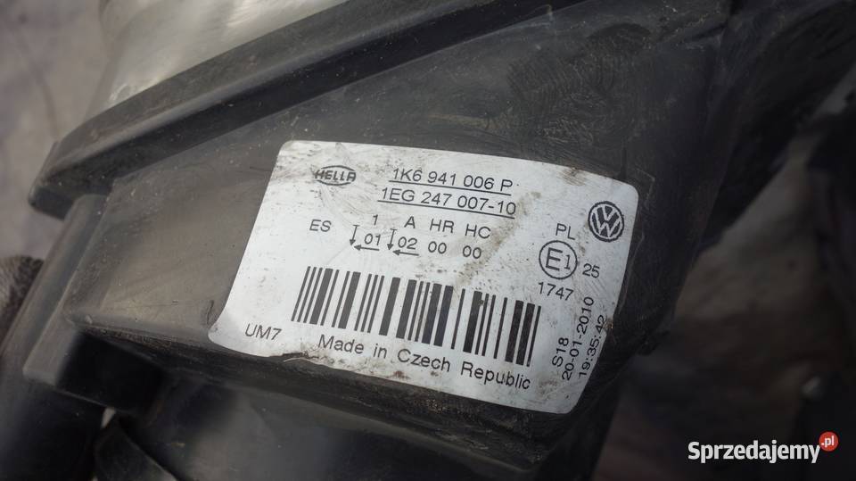 LAMPA PRAWA PRZEDNIA REFLEKTOR PRAWY VW GOLF V śląskie Ruda Śląska sprzedam