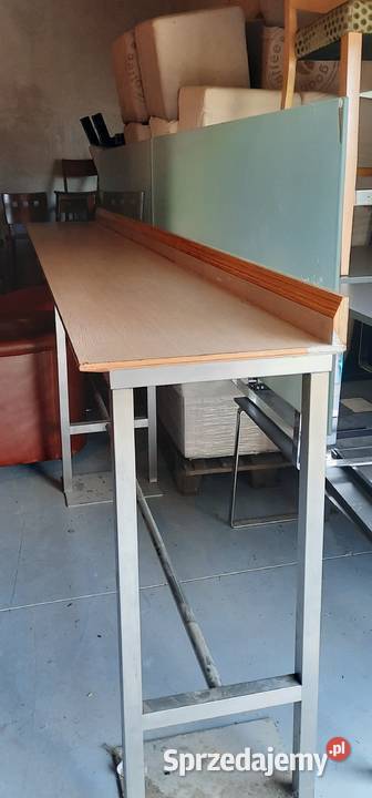 Stół barowy 35m stal nierdzewna drewno Łomianki