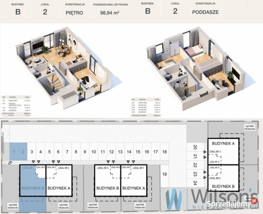 Do sprzedaży mieszkanie 115m2 5 pokoi Marki Piętro 1 sprzedam
