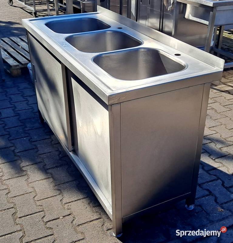ZLEW 3 KOMOROWY Z SZAFKĄ DRZWI SUWANE 1506085 wielkopolskie Nowe Skalmierzyce
