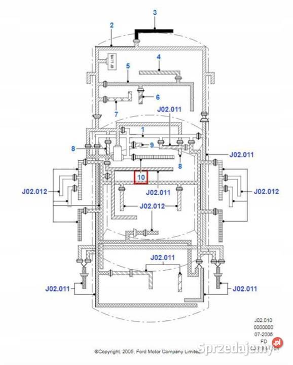 WIĄZKA INSTALACJA AIRBAG FORD MONDEO 9296 osobowe lubelskie sprzedam