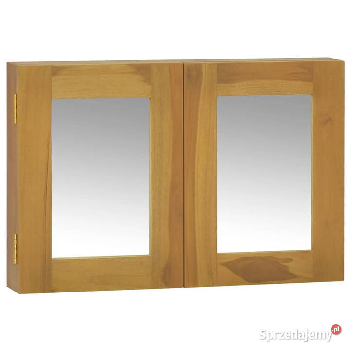 Szafka z lustrem 60x10x40 lite drewno tekowe Warszawa