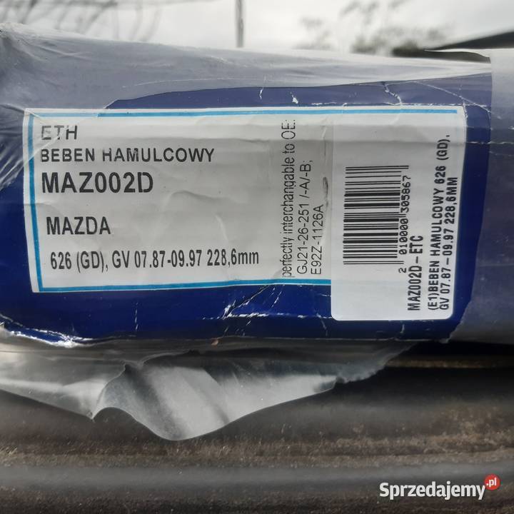 Mazda 626 bęben hamulcowy nowy