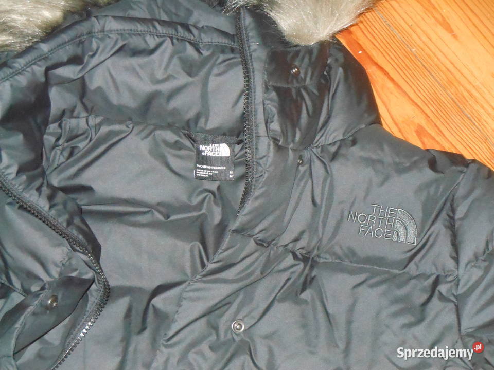 Zimowa kurtka damska North Face szary/srebrny Wągrowiec sprzedam
