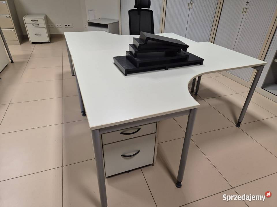 Biurko narożne 160x120 duże stabilne Dostępne 4