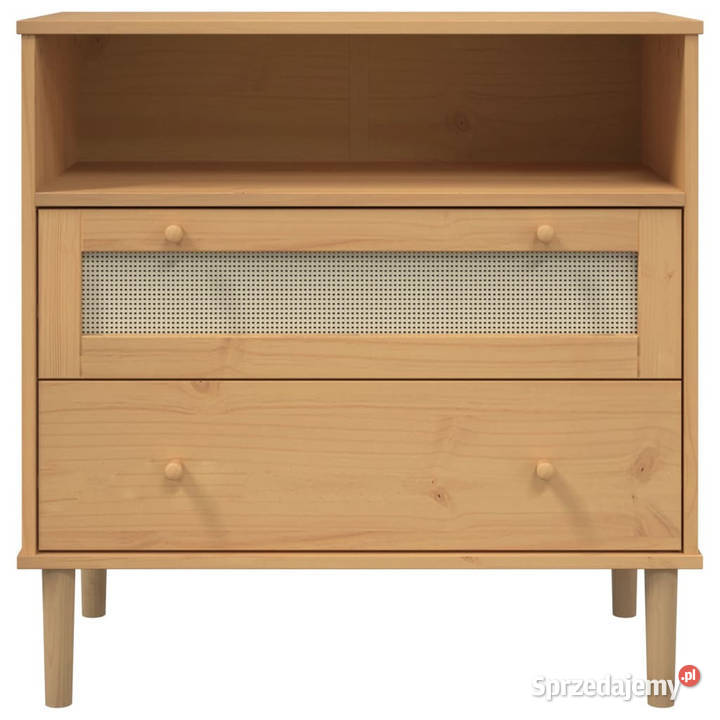 Szafka SENJA imitacja rattanu brązowa 80x40x80 Warszawa