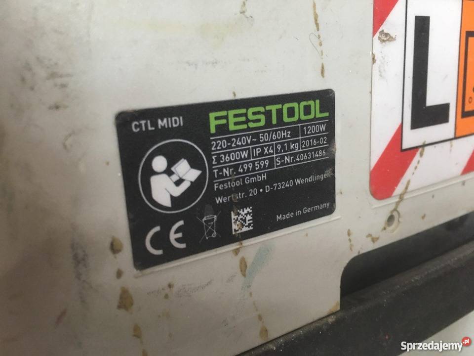 Odkurzacz przemysłowy FESTOOL brak rury śląskie Katowice