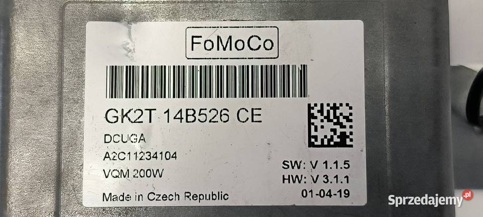 MODUŁ FORD TRANSIT MK8 GT2T14B5526CE osobowe kujawsko-pomorskie