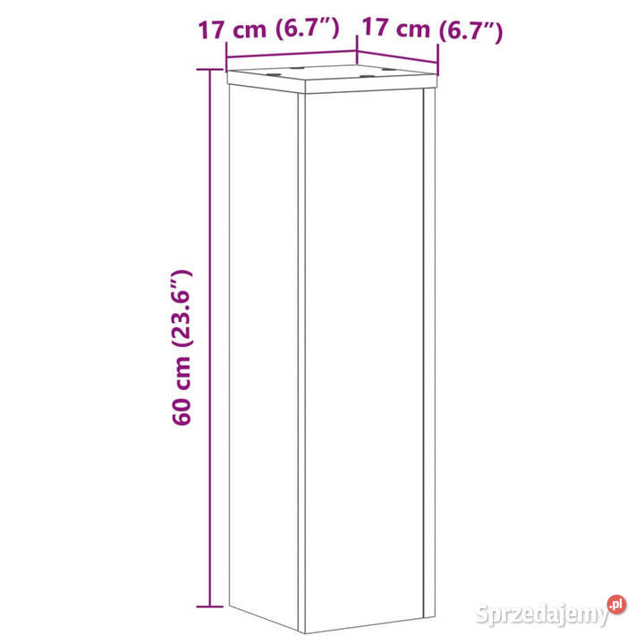 Stojaki na rośliny 2 stare drewno 17x17x60 Warszawa