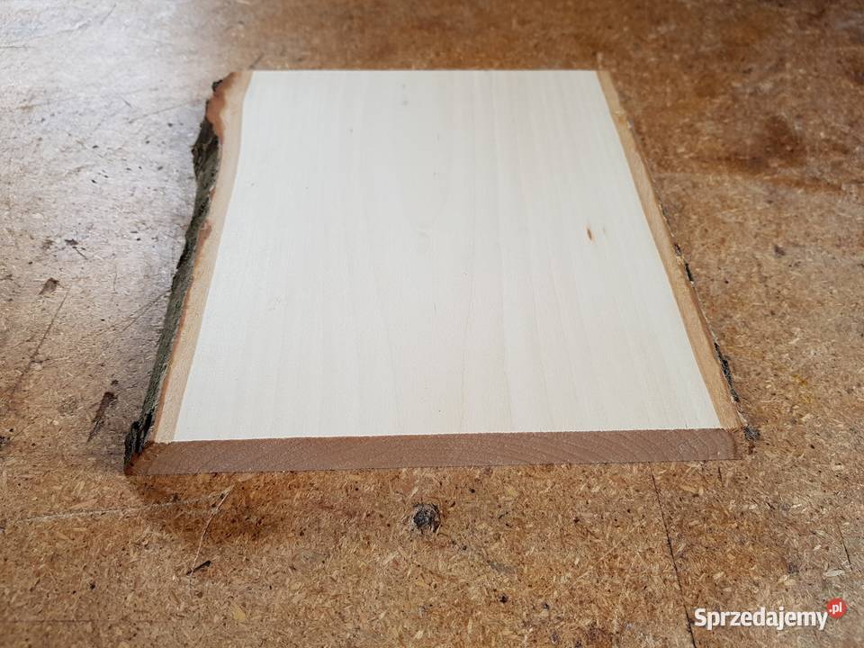 Deska lipowa z korą 20x175x25 rzeźba ikony Łódź