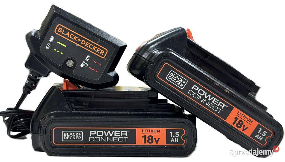 Zestaw Akumulatorów BlackDecker 15Ah 18v warmińsko-mazurskie