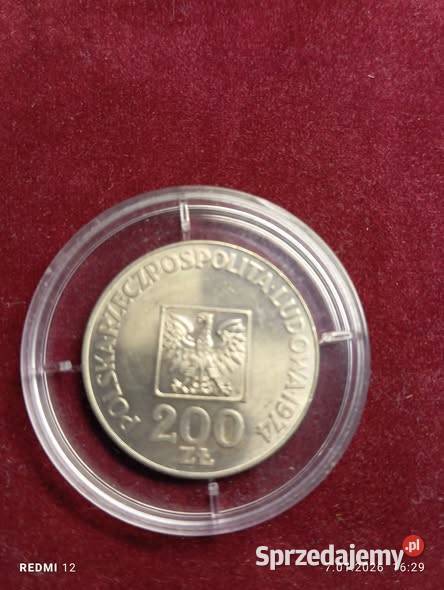 2 monety XXX lat PRL 200 mapki Srebro Warszawa