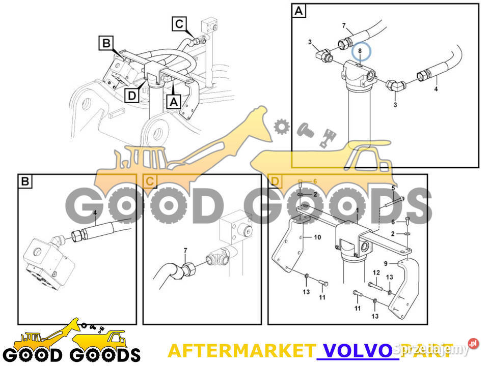 VOLVO FILTR HYDRAULICZNY 14510898 Władysławów