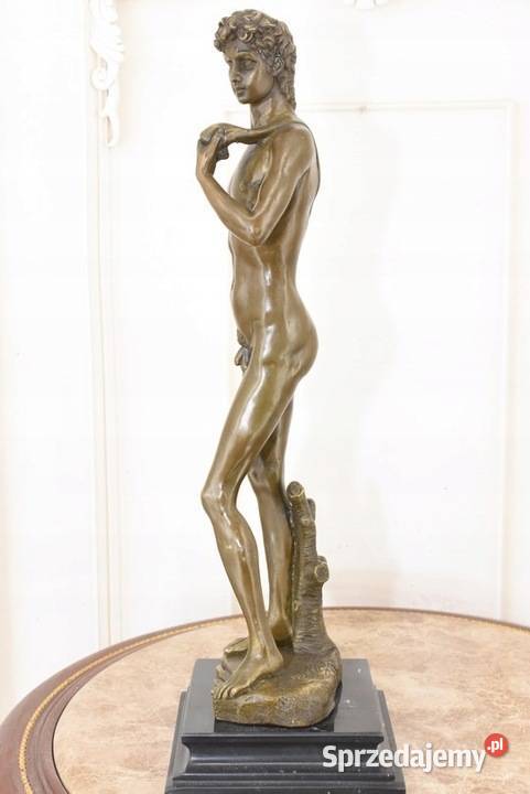 David Postać Mitologiczna Duża Figura z brązu małopolskie Kraków