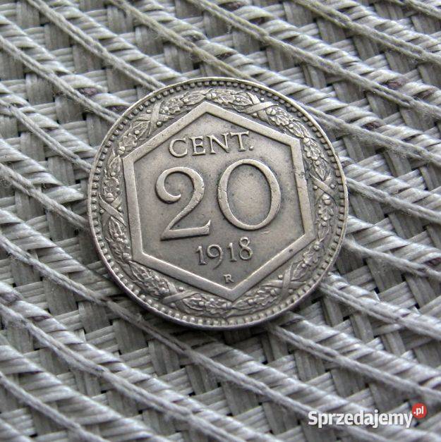 Włochy 20 Centesimi 1918r wielkopolskie Kalisz