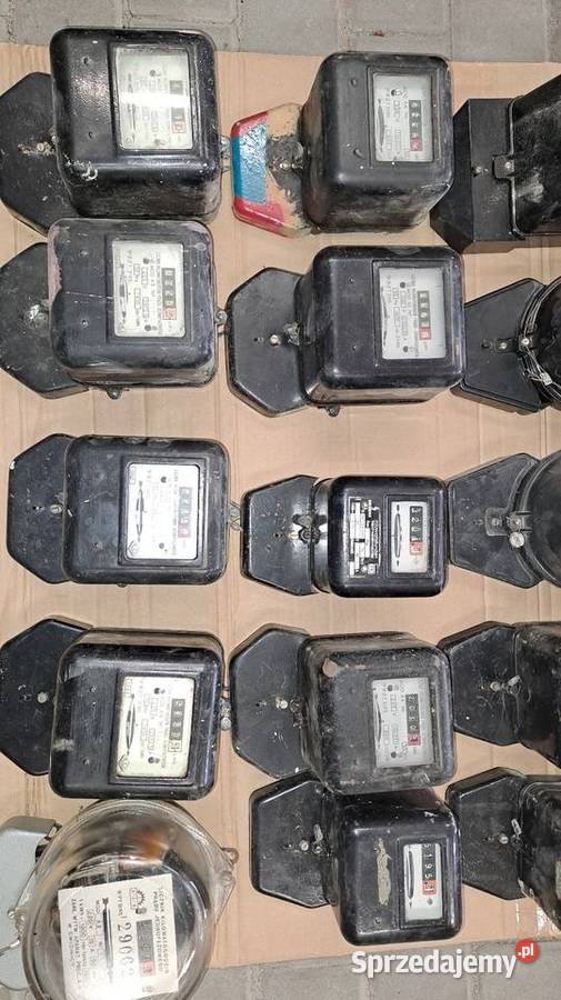 Licznik energii elektrycznej retro PRL Bełchatów