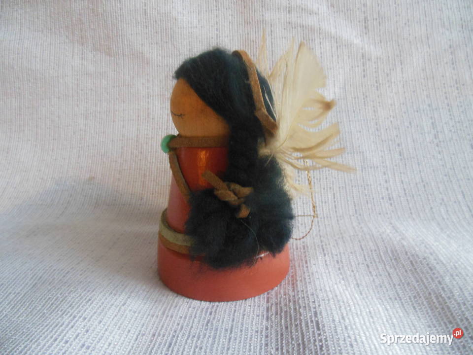 Laleczka INDIANKA Ceramika drewno Kielce sprzedam