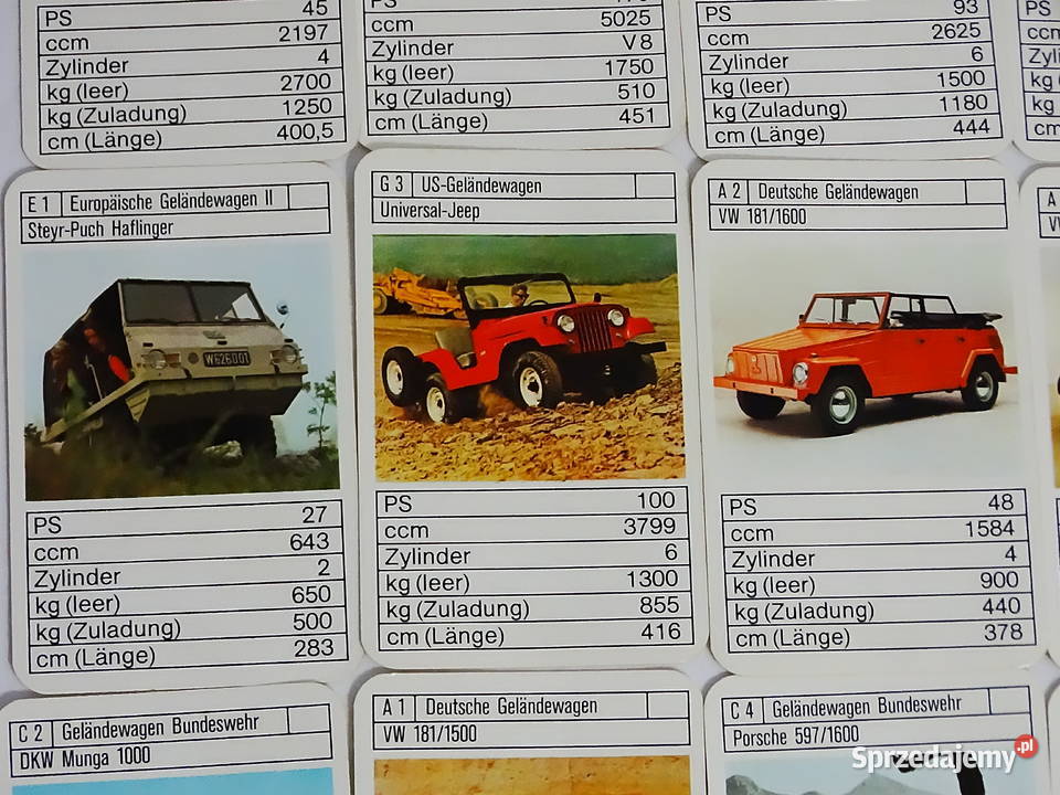 Techniczny kwartet ASS zestaw 32 kart pudełko Biłgoraj