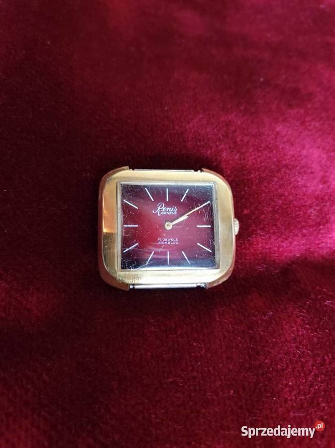 szwajcarski zegareki Renis Geneve vintage retro Kielce