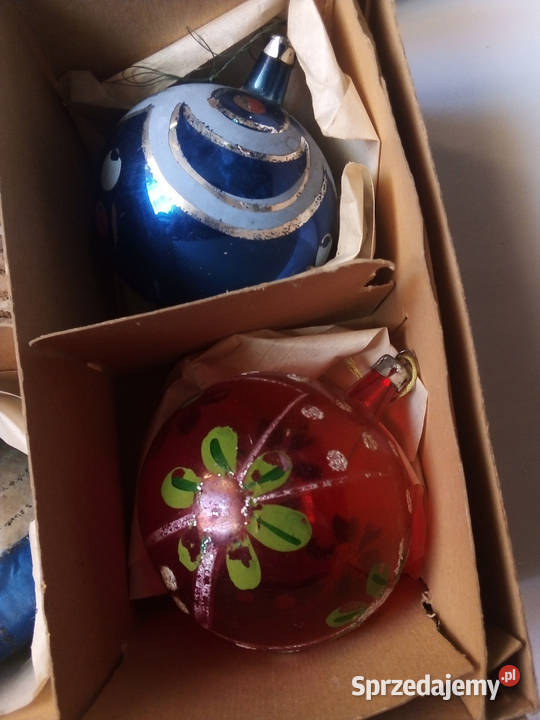 stare bombki vintage PRL śląskie