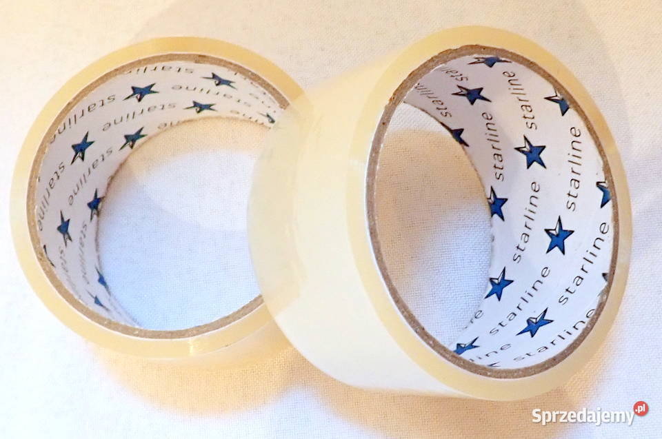 Taśma klejąca pakowa bezbarwna 40m Mocny śląskie Siewierz