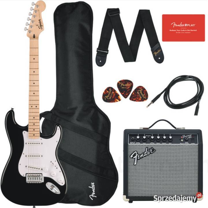 sprzedam gitarę Fender squier zestaw łódzkie Radomsko