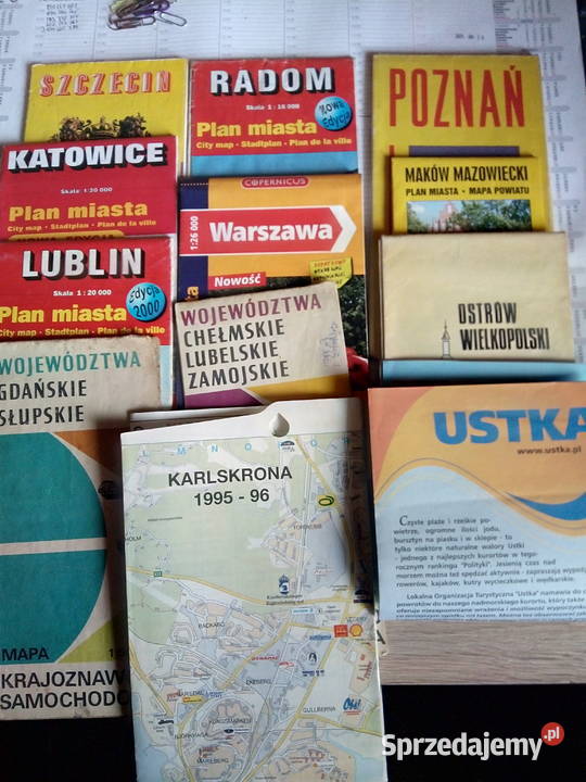 Plany miast mapy różne Wyszków