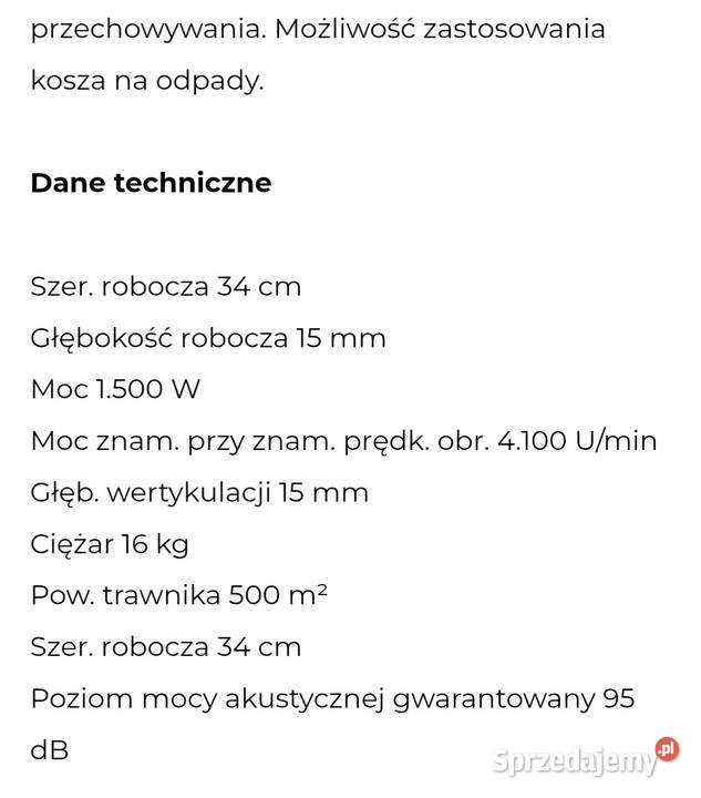 Wertykulator Stihl RTA 260 Lipno