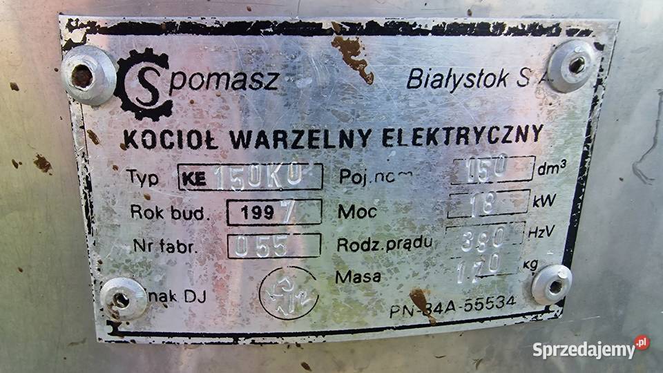 Kocioł warzelny elektryczny 150 L