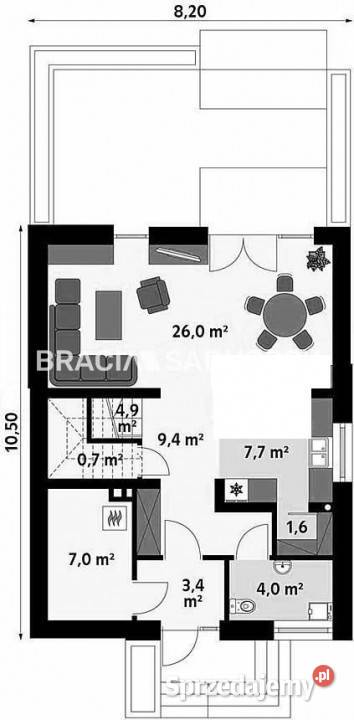 Dom wolnostojący Dojazdów Jarzębinowa 130m 130m2