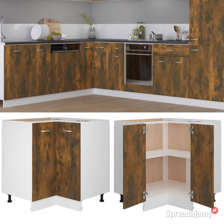 Szafka kuchenna przydymiony dąb 755x755x815
