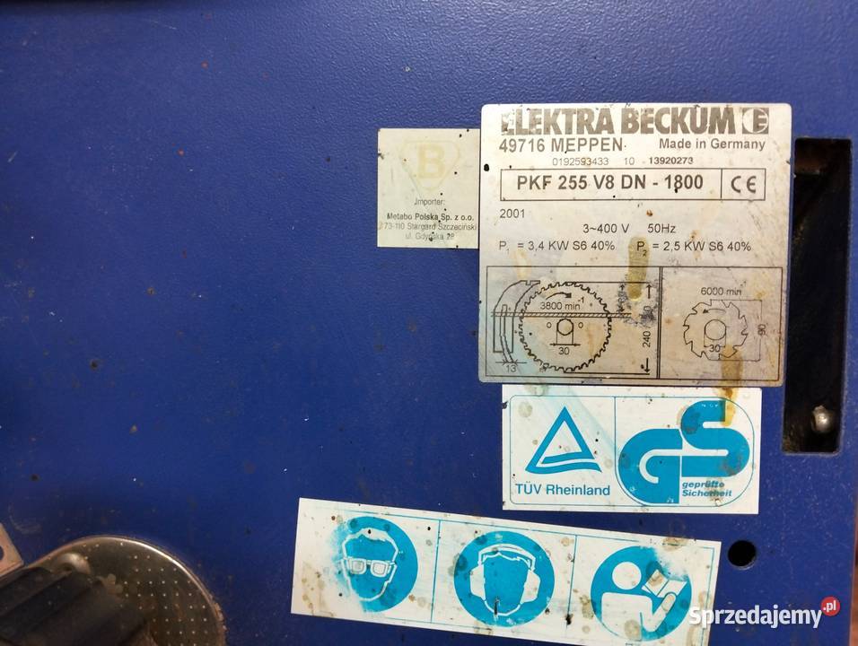 Piła formatowa ELEKTRA BECKUM PKF 255 V8 podkarpackie Krosno
