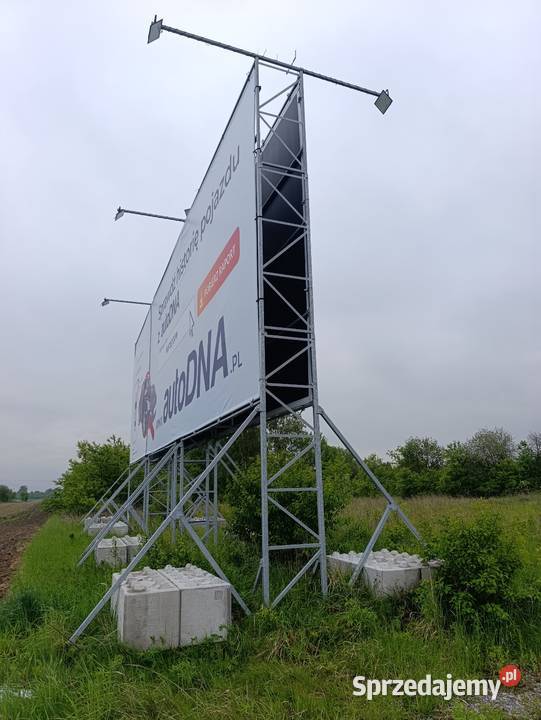 Konstrukcja bilbord REKLAMA autostrada Czarny Las