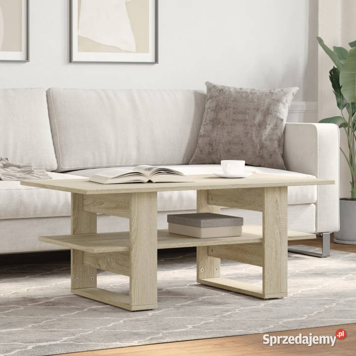 Stolik kawowy dąb sonoma 102x55x42 materiał sprzedam