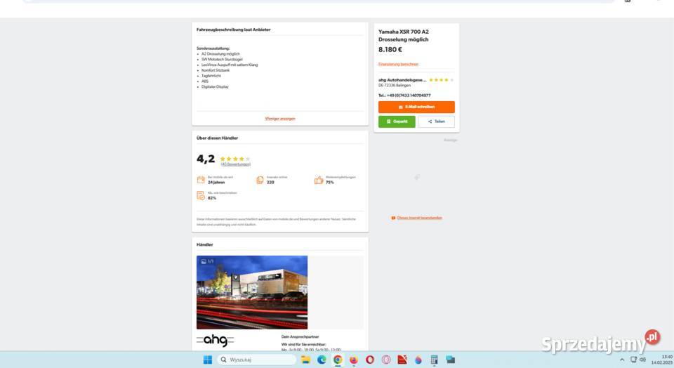 Yamaha XSR 700 wydech LeoVince BLACK EDITION Chojnice
