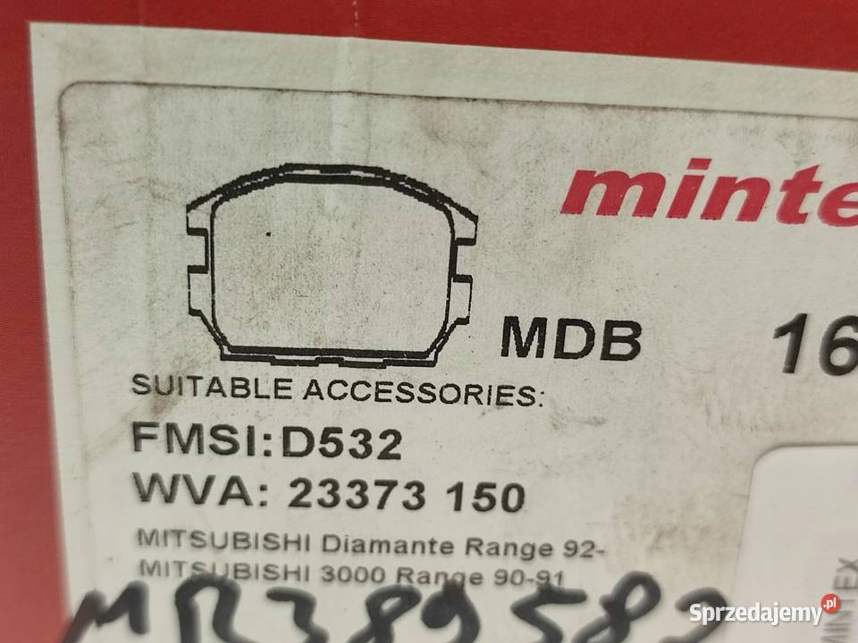 KLOCKI HAMULCOWE TYŁ MITSUBISHI PAJERO II 30 sprzedam