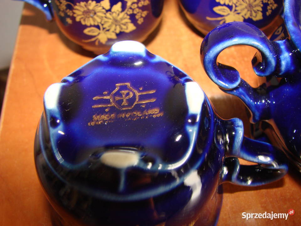 Porcelit Pruszków kobaltowa porcelana